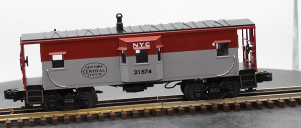 MTH Railking 30-7712 New York Central Bay Window Caboose Car no. 21574 O SCALE Used Excellent