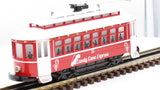 MTH Railking 30-5237 Christmas Bump-n-Go Trolley With LED Lights Candy Cane Express O SCALE Like New