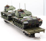 MTH Premier 20-92282C U.S. Army 60 Flat Car w/(2) M60 Tanks O SCALE Like New