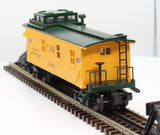 MTH Railking 30-7707 Chicago & North Western Woodsided Caboose Car Illuminated O SCALE Like New No Box