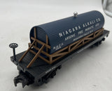MTH Railking 30-73217 Niagara Alkali Company Wooden Tank Car - 19th Century O SCALE Like New Damaged Box