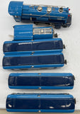 MTH 263e Tinplate Blue Comet Locomotive w/ NYC tender and 4 Cars (as is) O Scale Used Damaged Box as is final sale