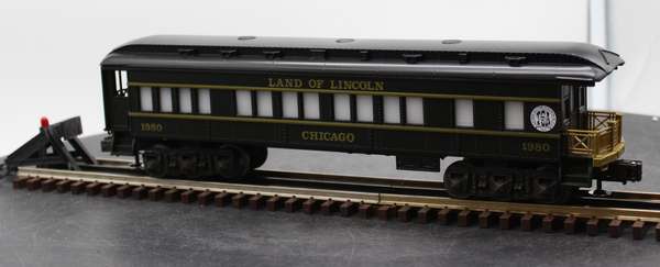 Lionel 6-9544 TCA 1980 Land of Lincoln Chicago Observation Car O SCALE Like New