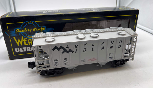 Weaver Ultra Line U1928LD Maryland Midland PS-2 Covered Hopper  O SCALE NEW