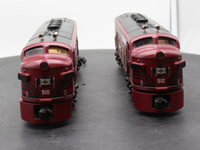 MTH Premier 20-2086-1 Lehigh Valley F-3 AA Diesel Set 510/512 O SCALE Like New