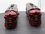 MTH Premier 20-2086-1 Lehigh Valley F-3 AA Diesel Set 510/512 O SCALE Like New
