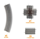 Lionel 6-12030 FasTrack Figure 8 Add-On Track Pack O SCALE Like New
