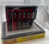 MTH Railking 30-90477 Today's Vinyl Records Opposite Corner Building w/Blinking Sign O SCALE Used Excellent