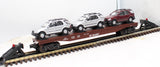 K-Line K691-2032 SP Clkassic Flat Car w/3  mercedes M -Class autos O Scale Used Excellent