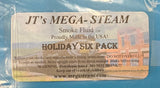 JT's MEGA-STEAM Holiday 6 Pack  JT's  MEGA-STEAM Holiday Six Pack Smoke Fluid with eye dropper NEW