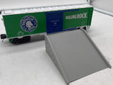 MTH 20-94205 AB - Rolling Rock Beer Latrobe PA Operating Reefer Car Premier O Scale Used