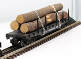 Lionel 6-17510 Northern Pacific Flat Car w/Logs O SCALE Used