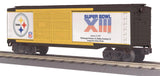 MTH Railking 30-74438 NFLSB Pittsburgh Steelers Super Bowl XIII O SCALE Like New WRONG
