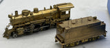Balboa 1812  Balboa Models Santa Fe "Prairie" 2-6-2 Class 1812 Brass Locomotive & Tender HO SCALE Used Damaged Box
