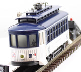 MTH Railking 30-2584 MLB - New York Yankees Bump-n-Go Trolley O SCALE Like New
