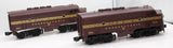 MTH 30-2130-0 PENNSYLVANIA F-3 AA Diesel Set RailKing O Scale Like New
