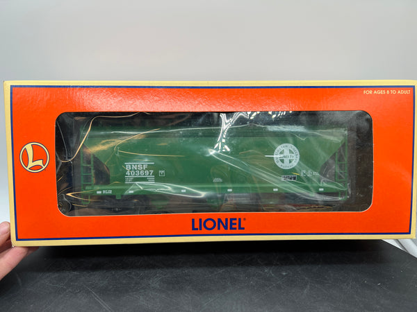 Lionel 6-17133 BNSF ACF 3-bay covered hopper O SCALE NEW