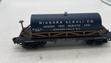 MTH Railking 30-73217 Niagara Alkali Company Wooden Tank Car - 19th Century O SCALE Like New Damaged Box