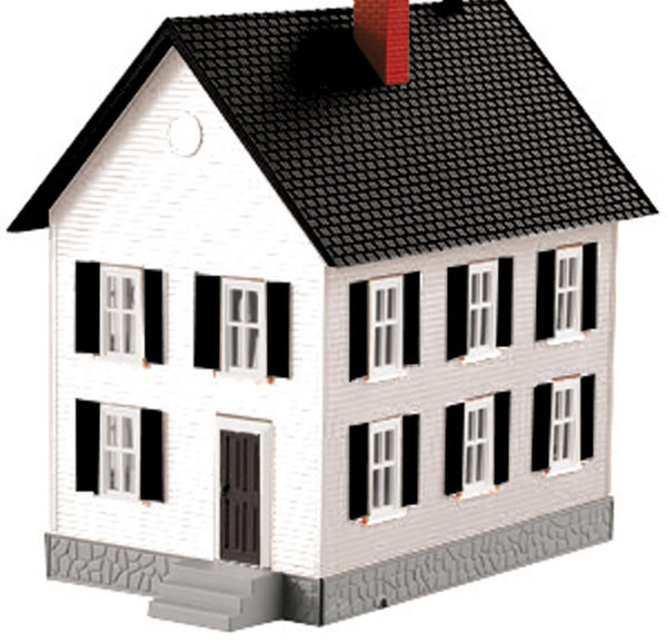 MTH Railking 30-90338 White Row House w black shutters O SCALE Like New