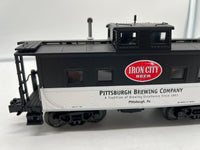 MTH Railking 30-77142 PBC - Iron City Steel Caboose #Iron City. O SCALE Like New