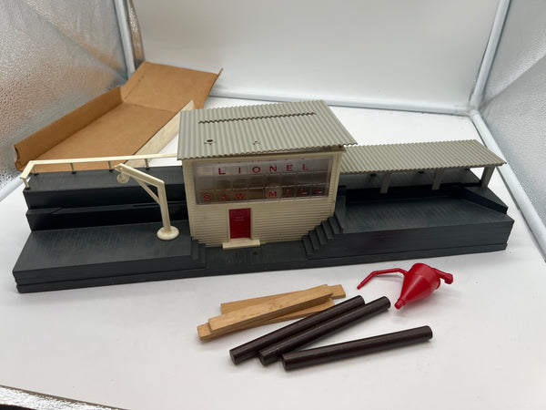 Lionel 6-2301 Sawmill building O SCALE Used AS IS NO RETURNS PARTS ONLY MAJOR REPAIR Damaged Box