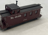 Blackstone Models b340956   0540 Flying Grande Herald D&RGW Long Caboose  HOn3  Scale Used Excellent