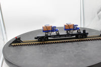 MTH Rail King 30-76115 O Scale Richmond Fredericksburg & Potomac Flat Car with 1926 USPS Delivery trucks O SCALE NEW