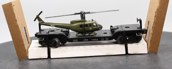 Lionel 6-16952 US Navy Flatcar With Ertl Helicopter O SCALE NEW