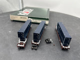 Kato 106-6125 BNSF Gunderson Double stack maxi-iv cars N SCALE (3 car set) Used as is
