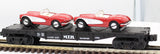 MTH Railking 30-7624 Auto Transport Flat Car MTH w/Ertl '64 Vettes #1964 O SCALE Like New