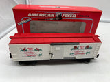 American Flyer by Lionel 6-48314 1992 Christmas boxcar. S SCALE Like New