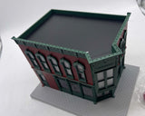 MTH Railking 30-90061 Coffee Shop Opposite Corner Building w/Blinking Sign O SCALE Used Excellent