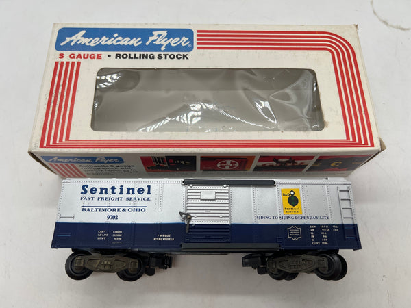 LIONEL AMERICAN FLYER BALTIMORE OHIO SENTINEL BOXCAR S SCALE Like New