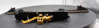 MTH 30-7606 Lines With Ertl Backhoe Semi-Scale Flat Car O SCALE Like New