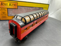 MTH Railking 30-6065 Southern Pacific O-27 Streamlined Full-Length Vista Dome Car - SP Daylight Car #3606 O SCALE Like New