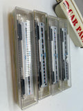 Model Power 3033-4 Amtrak Streamline Passenger Cars 4 Pack N SCALE NEW Damaged Box