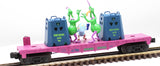 Lionel Porky Pig And 2 Instant Martians Flat Car Blinking Load 6-16754 O SCALE Like New