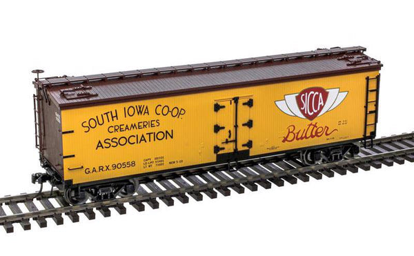 Atlas 3001687-2 South Iowa CoOp Creameries GARX 40' Wood Refrigerator Car #90559 Limited O Scale NEW