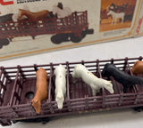 Lionel 6-9553 WESTERN & ATLANTIC Horse Car 5 horses O Scale Used Damaged Box
