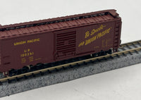 Model Power 100261 Union Pacific UP Boxcar metal wheels kadee style couplers N SCALE Like New wrong box