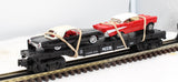 MTH 30-7634 Auto Transport w/2 vehicles O Scale Used