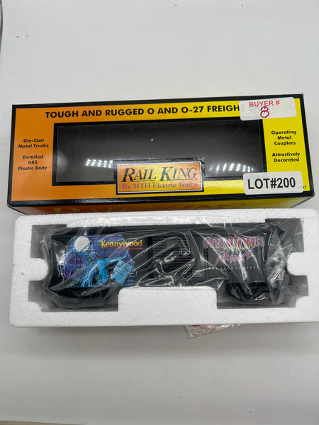 MTH Railking 30-74150 Kennywood Phantom's Revenge Ptitsburgh PA  rare limited edition Box Car O SCALE NEW
