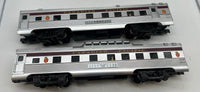 K-Line k-4618c Candian Pacific CP Aluminum Pass Cars 15" 2-Pack Streamlighted O SCALE Like New