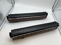 MTH Premier 20-6671 Atlantic Coast Line 2-Car 70' ABS Slpr/Diner Passenger Set - Smooth - ACL SLPR "Dillon County" DINER "Talladega" O SCALE Like New