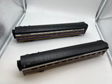 MTH Premier 20-6671 Atlantic Coast Line 2-Car 70' ABS Slpr/Diner Passenger Set - Smooth - ACL SLPR "Dillon County" DINER "Talladega" O SCALE Like New