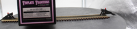 MTH Tinplate 10-1042 Boxcar yellow & brown roof with brass trim O SCALE Like New