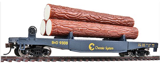Walthers Trainline 913-1772 Chessie/ Baltimore & Ohio B&O Log Dump Car HO Scale