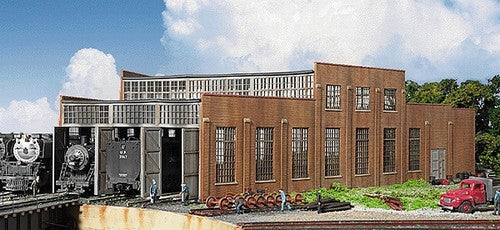 Walthers 933-2900 HO 3 stall modern roundhouse cornerstone series building kit HO SCALE NEW