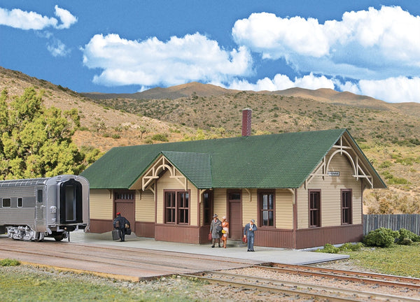 Walthers 933-4057  UP union pacific-style train depot building kit HO SCALE NEW