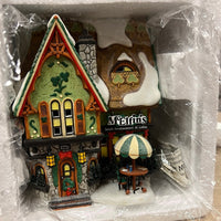 Department 56 North Pole Series 56.56755 McElfin's Irish Restaurant and gifts BROKEN PIECE